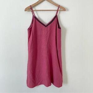 Anthropologie Mo:Vint  Linen Blend Slip Dress
